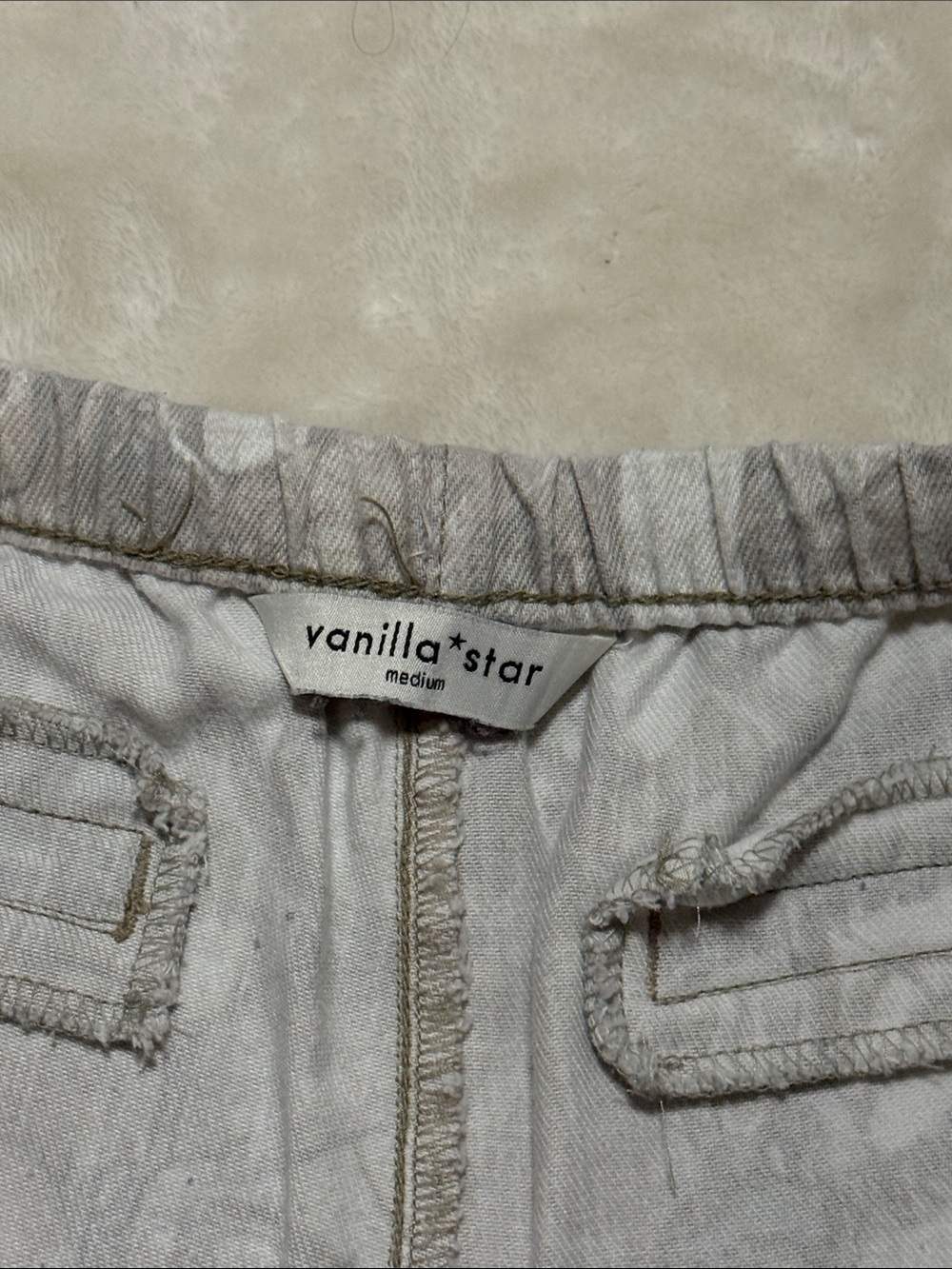 Vanilla Star Gray Camouflage Drawstring Joggers - Picture 2 of 3